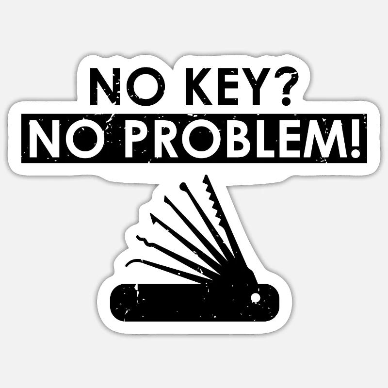 Conceptions de service de déverrouillage Lockpicking Lock Picking Sticker taille S (10 x 10 cm)