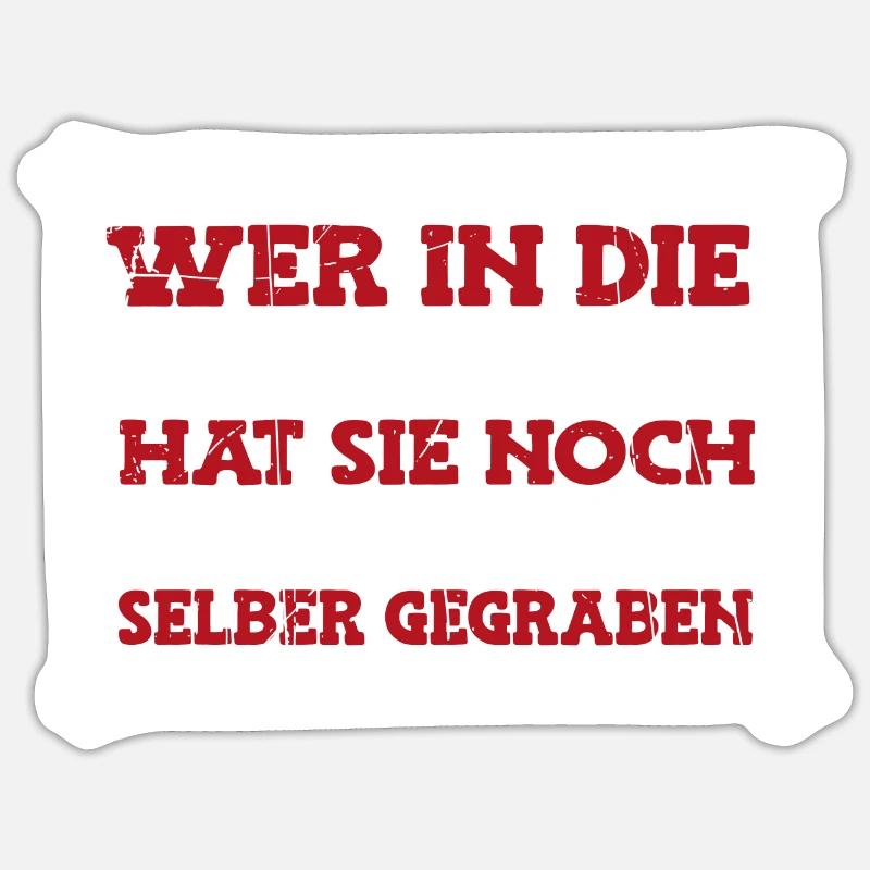 Sarkusmus Spruch Schwarzer Humor Lustiges Ironie - Sticker Größe S (10 x 10 cm) - Mattweiß