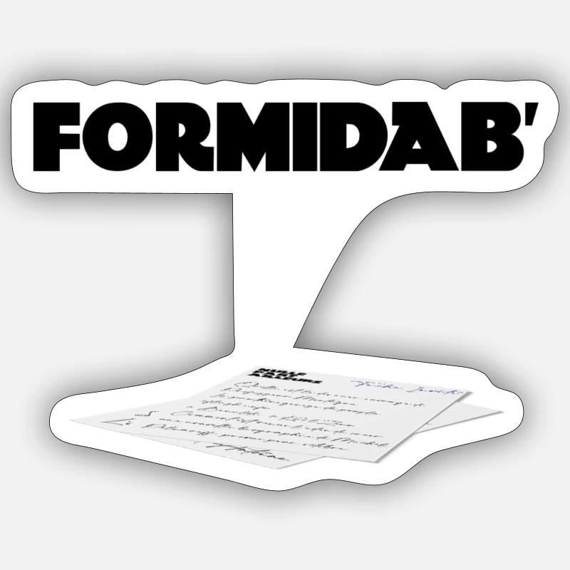 Formidab' - Sticker taille S (10 x 10 cm) - blanc mat