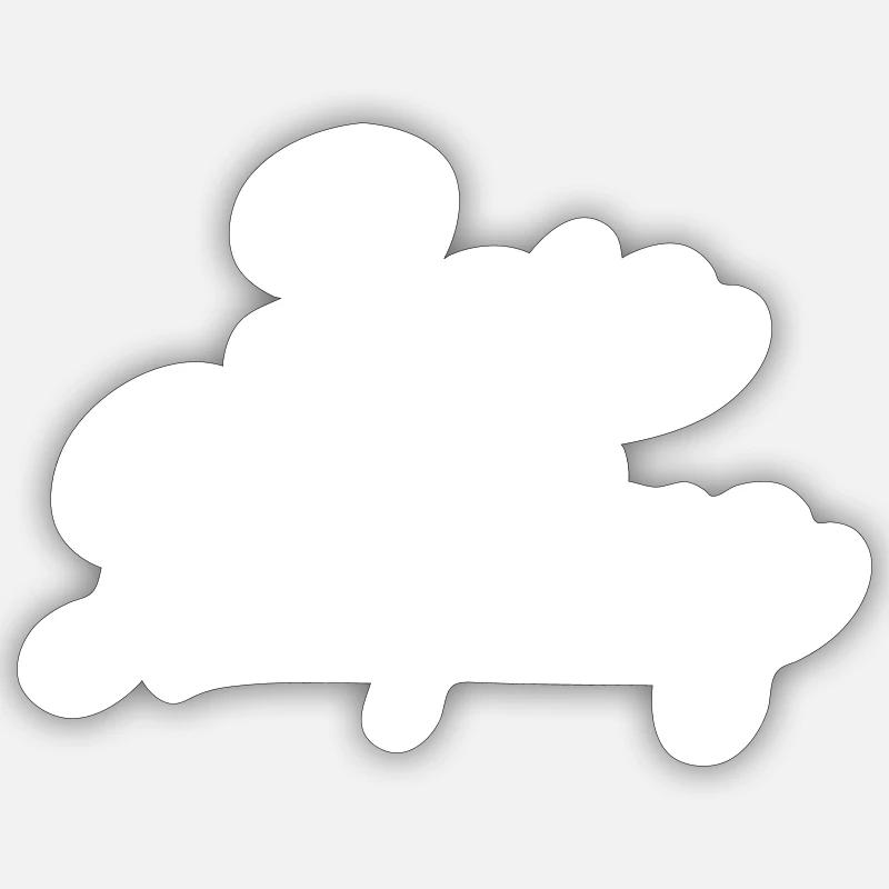 Base Jumping - Sticker size S (10 x 10 cm) - white matte