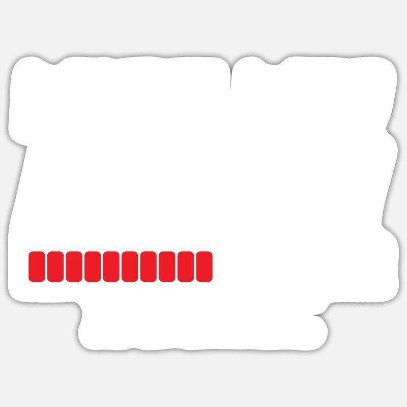 Windel Wird Beladen Bitte Warten... Sticker Größe S (10 x 10 cm)