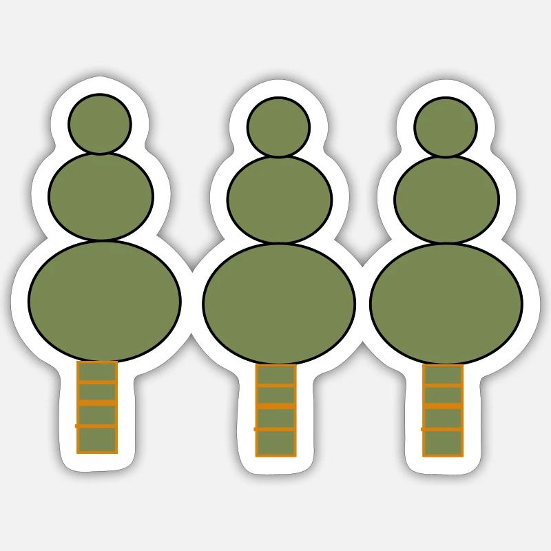Save Our Trees - Sticker Größe S (10 x 10 cm) - Mattweiß