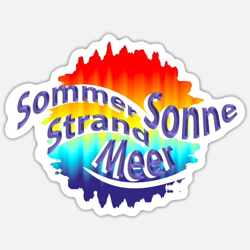Summer feeling Sticker size S (10 x 10 cm)