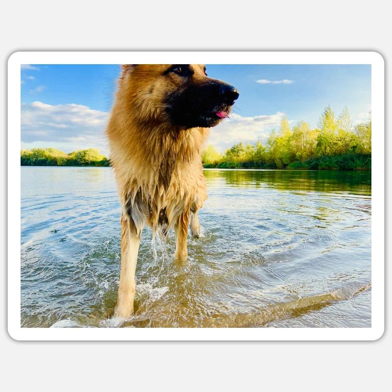 Altdeutscher Schäferhund Sticker Größe S (10 x 10 cm)