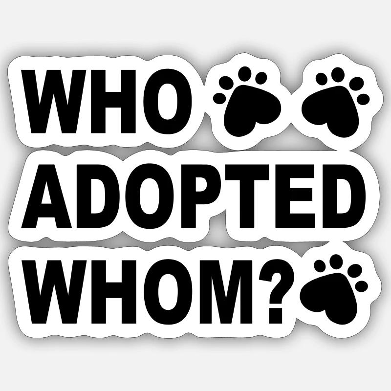 Hund - Sticker Größe S (10 x 10 cm) - Mattweiß