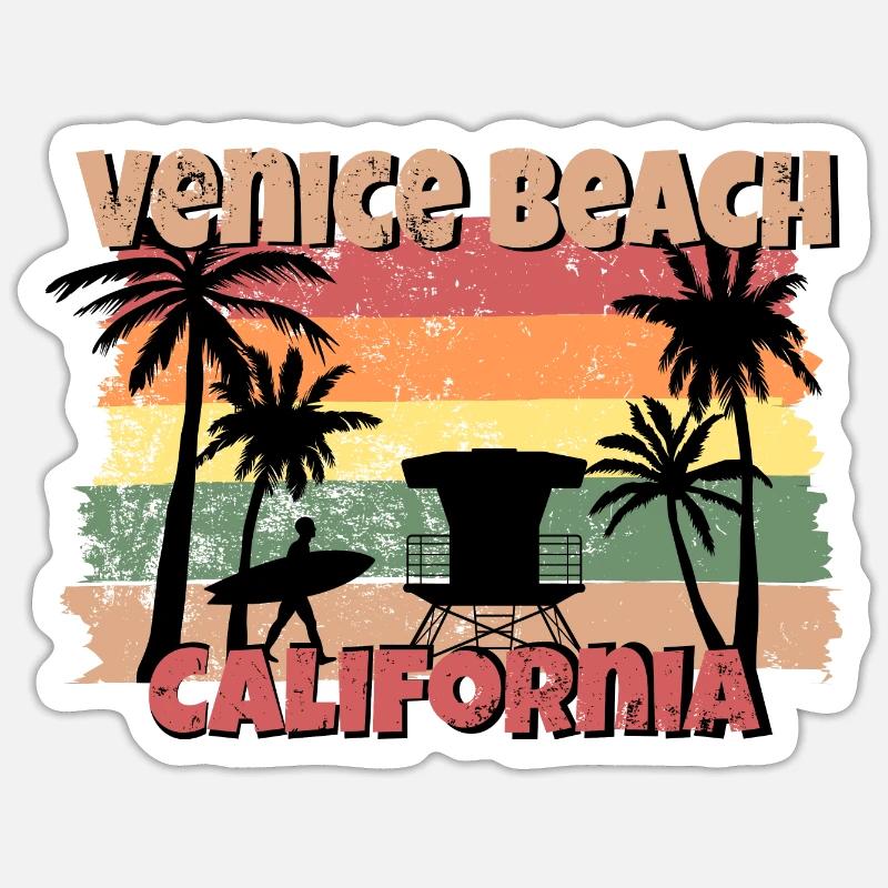 Venice Beach Sticker size S (10 x 10 cm)