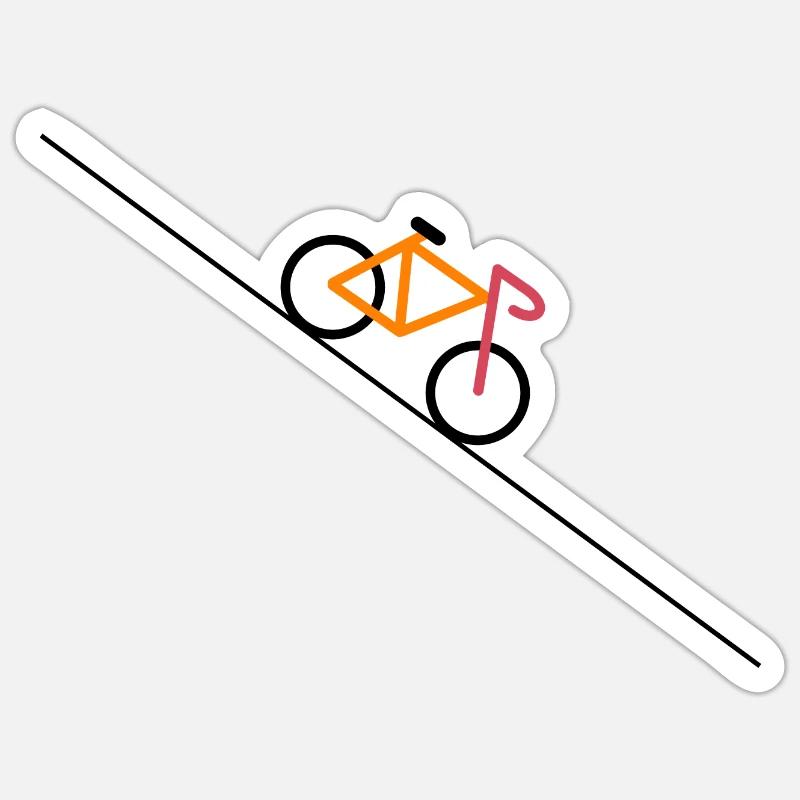 Bicycle - Sticker size S (10 x 10 cm) - white matte