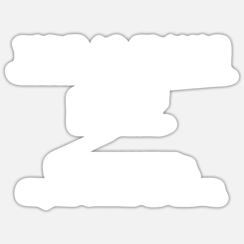 travail d'équipe - Sticker taille S (10 x 10 cm) - blanc mat