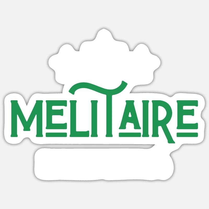militaire édition limitée - Sticker taille S (10 x 10 cm) - blanc mat