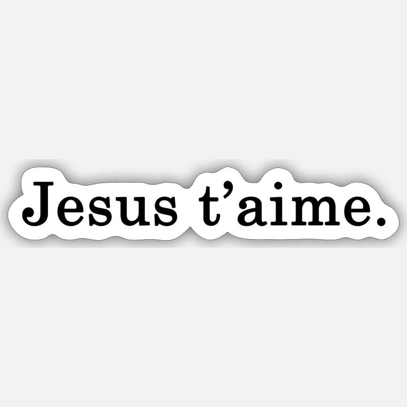 Jesus Sticker taille S (10 x 10 cm)
