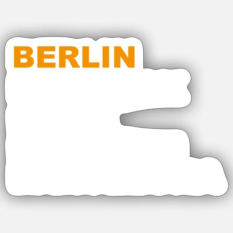 Icke bin Berliner - Sticker Größe S (10 x 10 cm) - Mattweiß