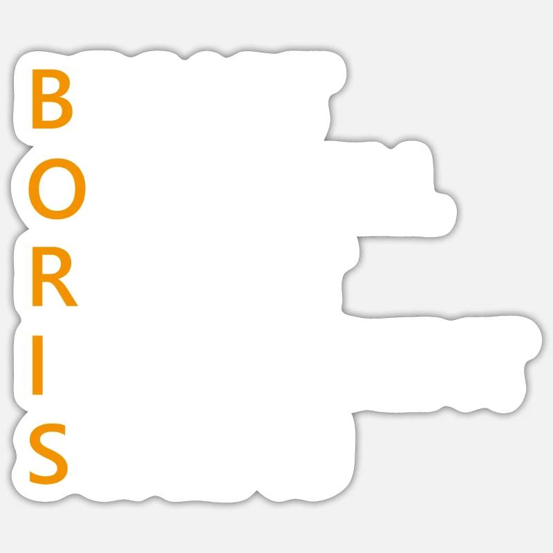 Boris Name Geschenk Sticker Größe S (10 x 10 cm)