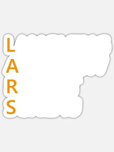 Lars Name Geschenk - Sticker Größe S (10 x 10 cm) - Mattweiß