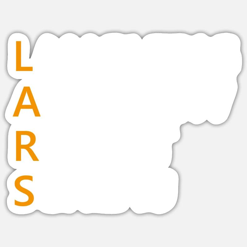 Lars Name Geschenk - Sticker Größe S (10 x 10 cm) - Mattweiß