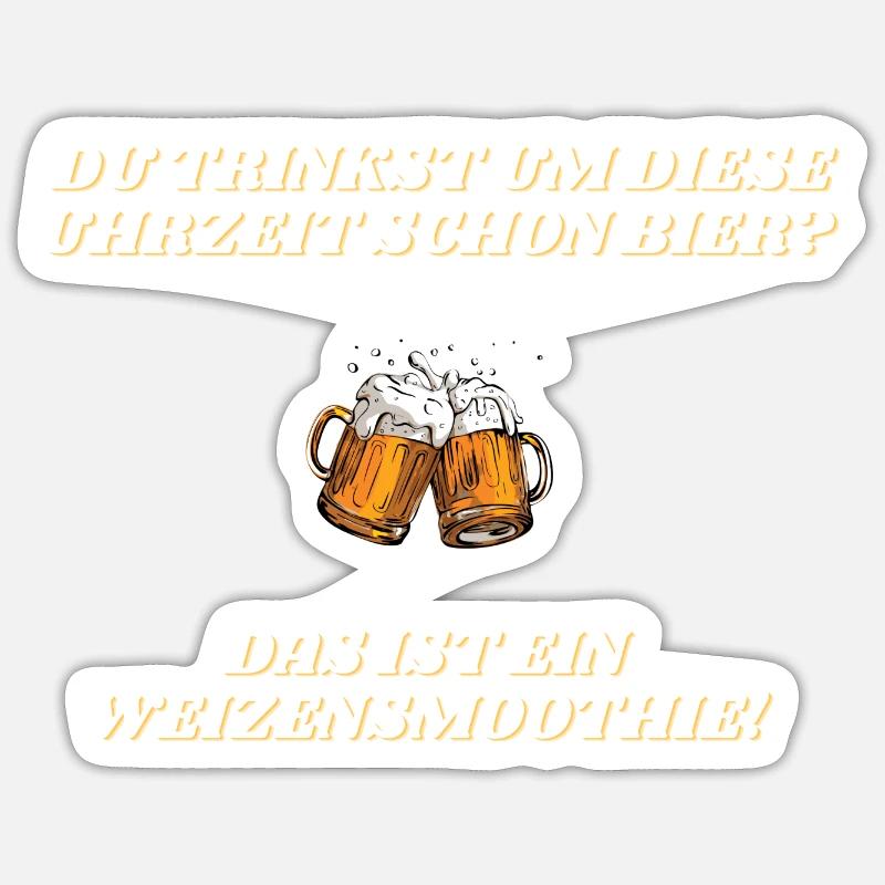 Das ist ein Weizensmoothie! Sticker Größe S (10 x 10 cm)