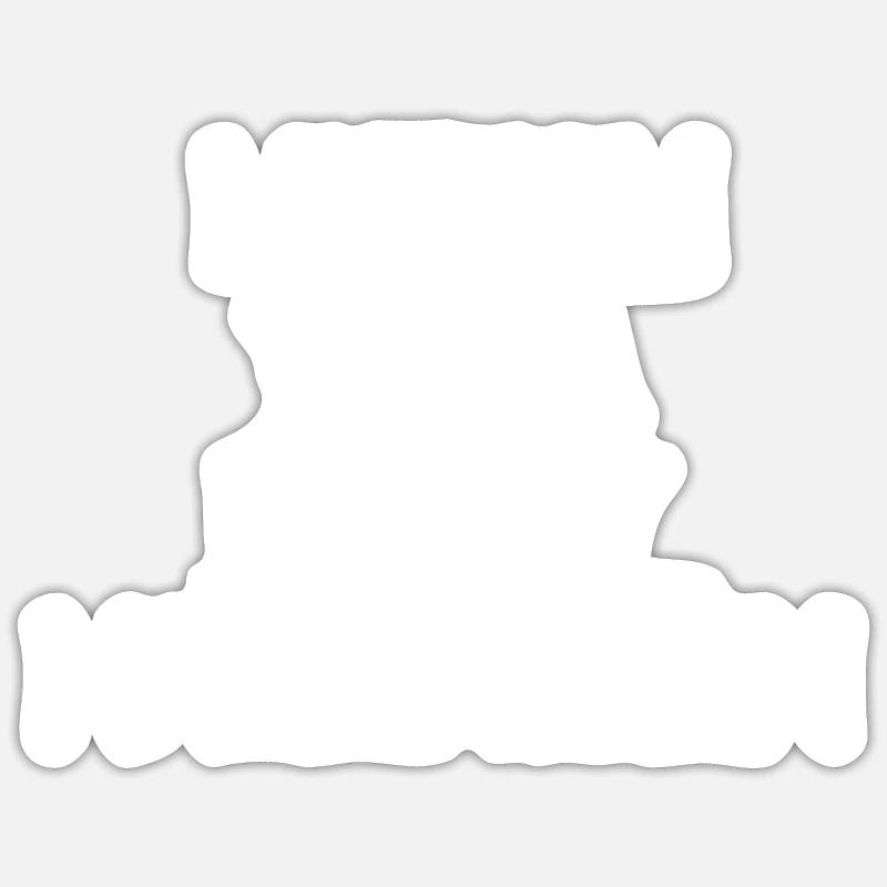 Conception de lettrage d’Halloween. Sticker taille S (10 x 10 cm)