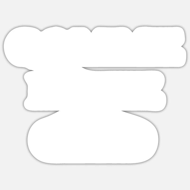 GOMMEMODE - Sticker taille S (10 x 10 cm) - blanc mat
