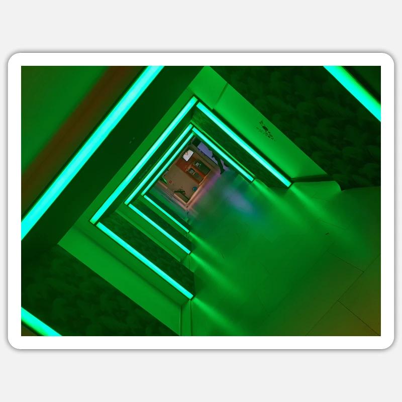 LED Flur Geschenk & Geschenkidee Sticker Größe S (10 x 10 cm)