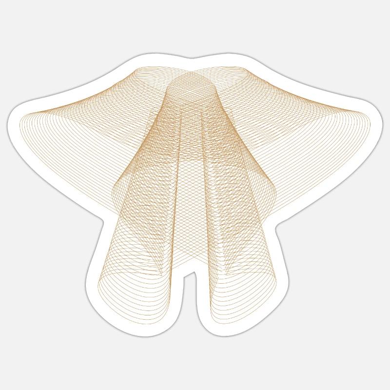 Abstract dot design - Sticker size S (10 x 10 cm) - white matte