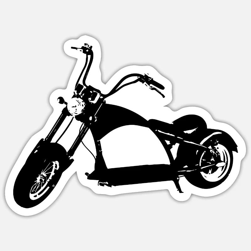 E-Chopper Sticker Größe S (10 x 10 cm)