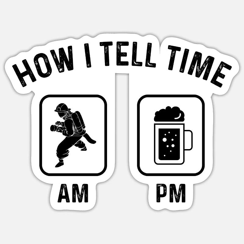Comment dire l’heure à PM - (2) Sticker taille S (10 x 10 cm)