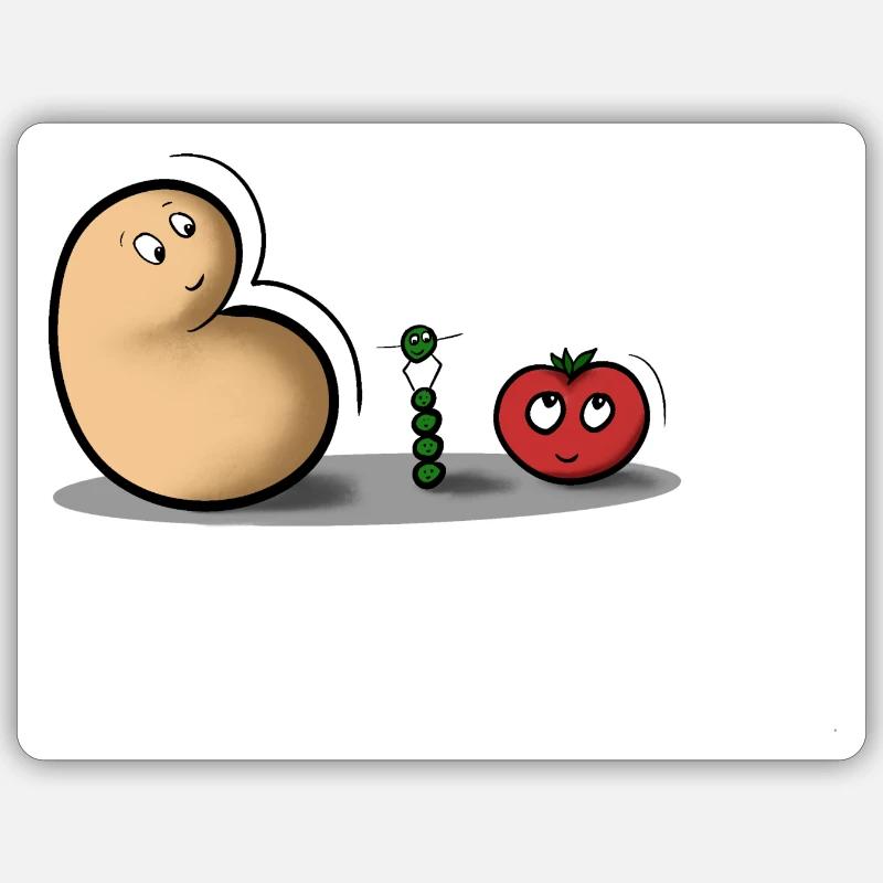 bio - Sticker size S (10 x 10 cm) - white matte