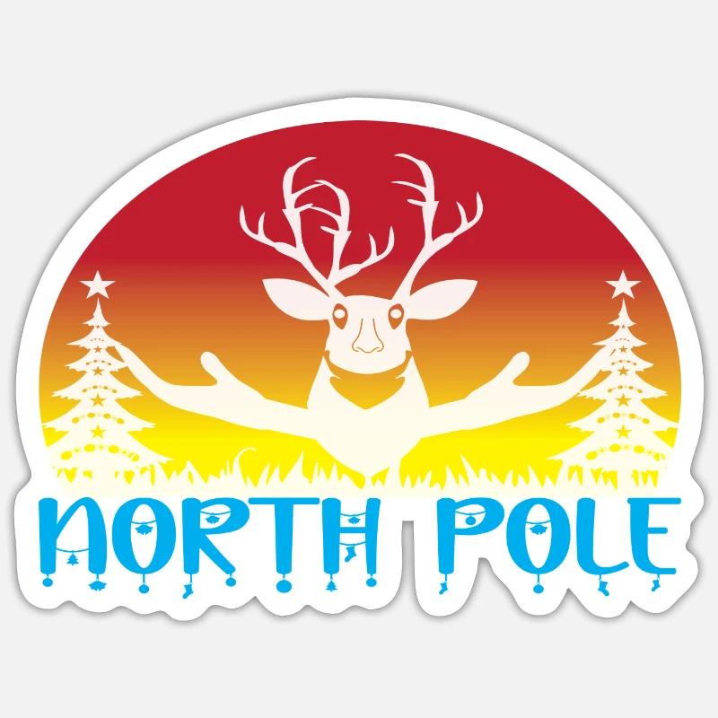 North Pole Sticker size S (10 x 10 cm)