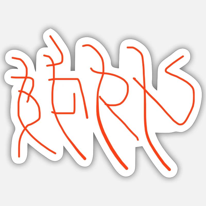 Bern - Sticker taille S (10 x 10 cm) - blanc mat