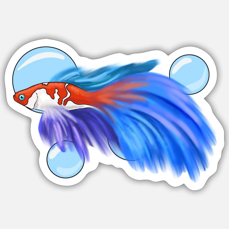 Catfish - Sticker Größe S (10 x 10 cm) - Mattweiß