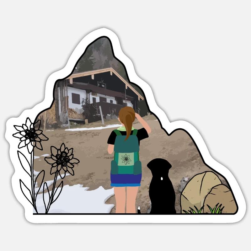 Begleitbaer - Sticker taille S (10 x 10 cm) - blanc mat