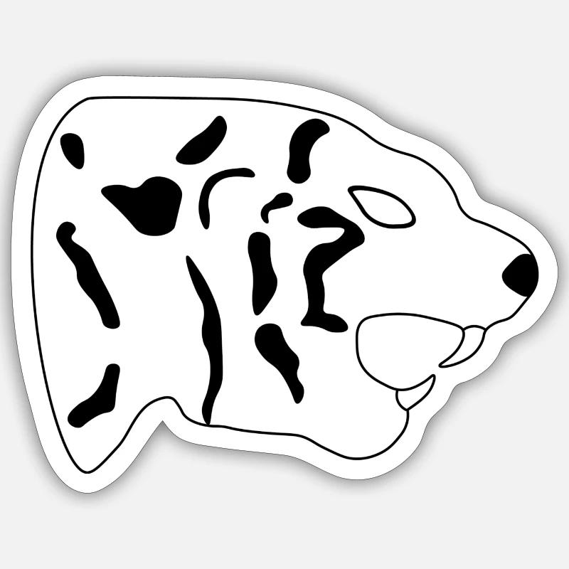 Tieger Sticker size S (10 x 10 cm)