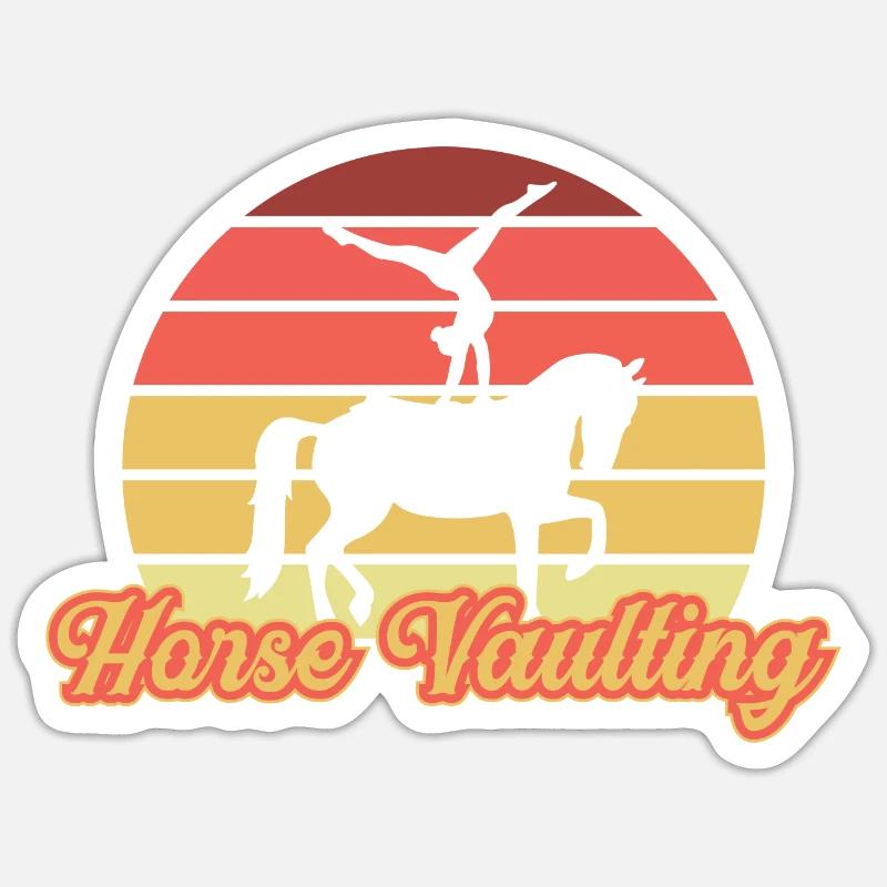 Vaulting Sticker size S (10 x 10 cm)