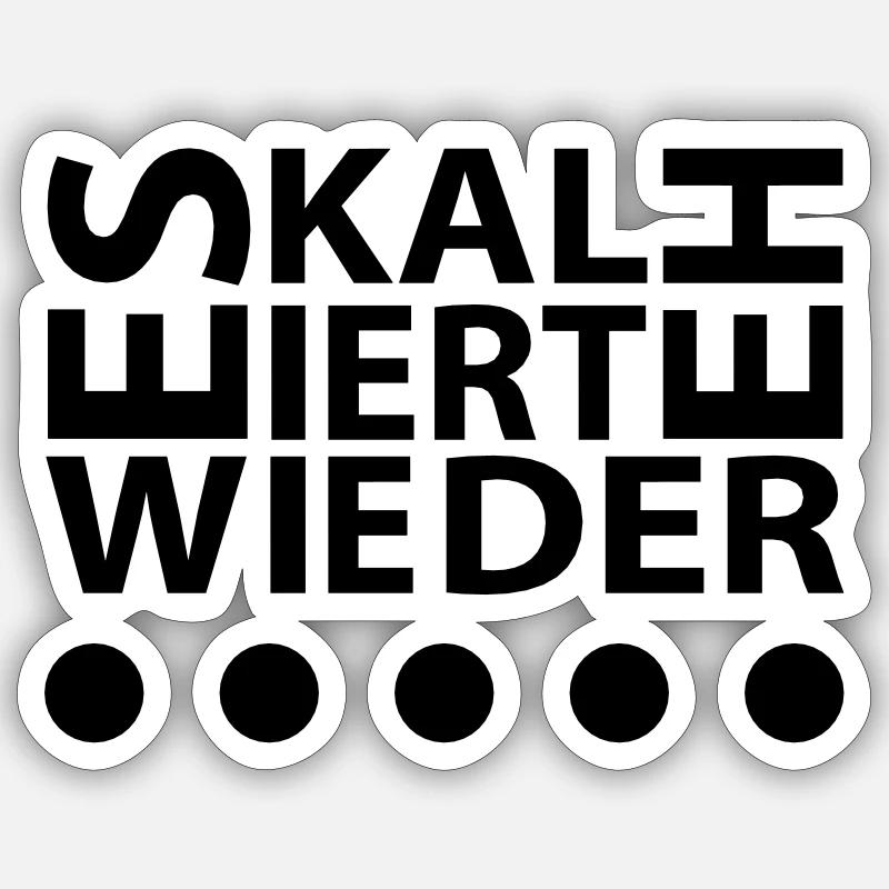 Eskaliert 3 - Sticker Größe S (10 x 10 cm) - Mattweiß