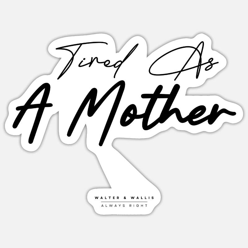 Walter & Wallis - Mummy 11 - Sticker size S (10 x 10 cm) - white matte