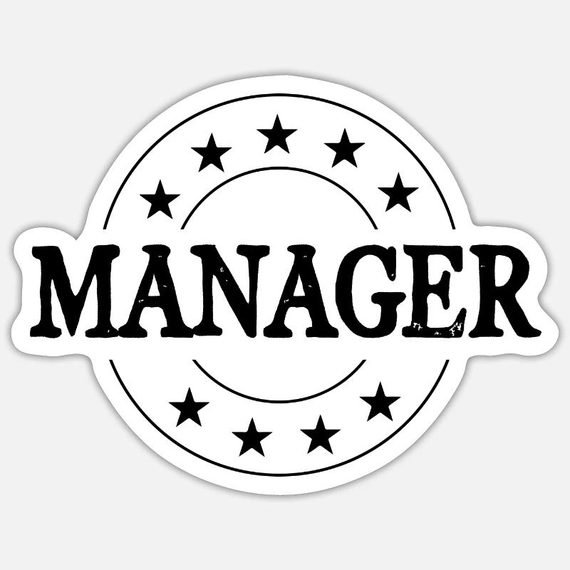 Manager Beruf Sticker Größe S (10 x 10 cm)