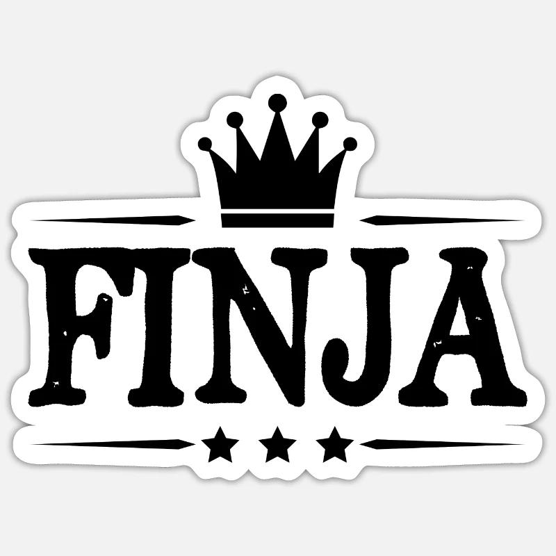 Jennifer - Sticker taille S (10 x 10 cm) - blanc mat