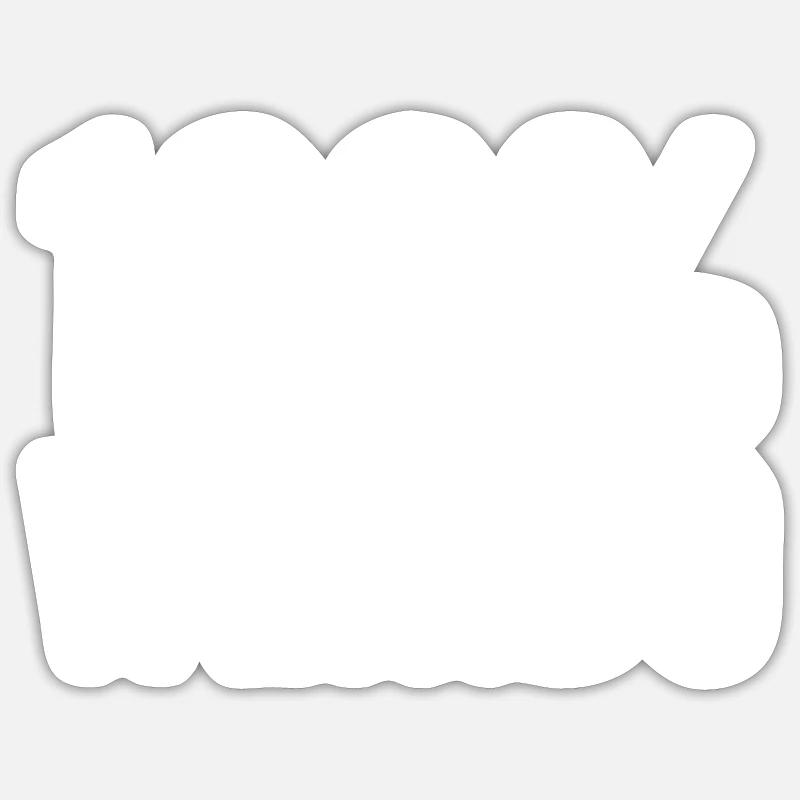 100% Wierdo Statement Sticker size S (10 x 10 cm)