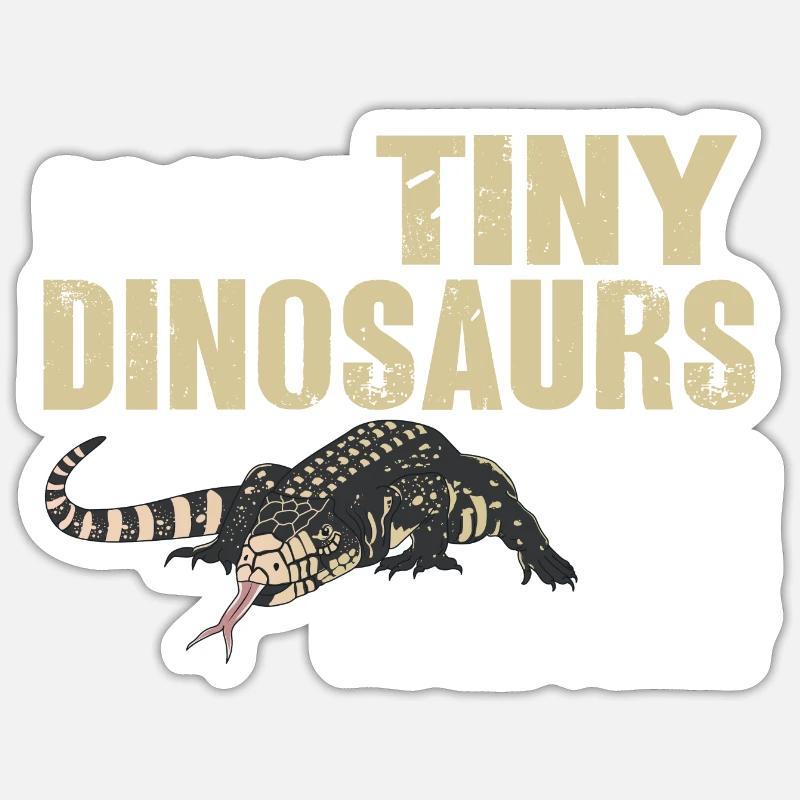 Tegu Lizard Reptile Herpetologist - Sticker size S (10 x 10 cm) - white matte