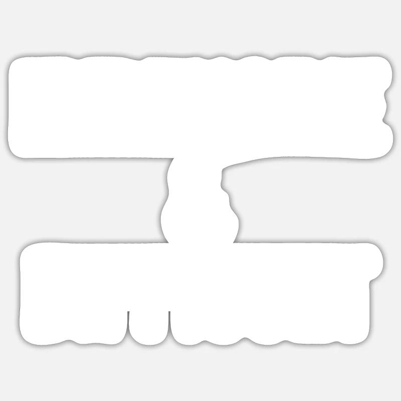 Expensive and Difficult - Sticker size S (10 x 10 cm) - white matte