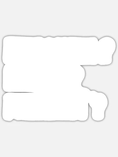 Einigkeit? Recht? Freiheit? - Sticker Größe S (10 x 10 cm) - Mattweiß