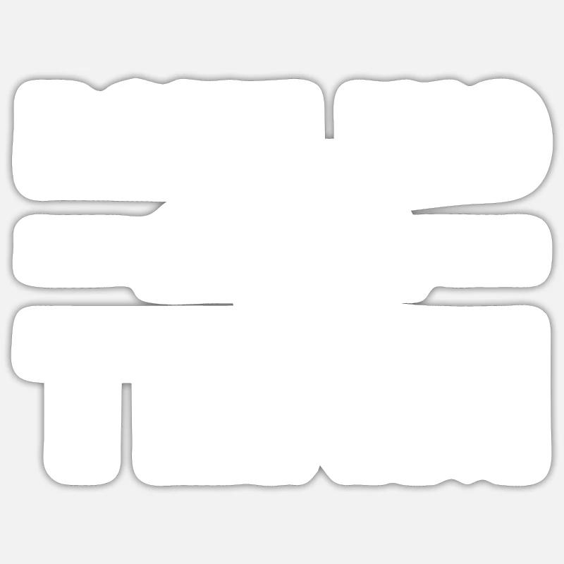 Équipe de bowling - Sticker taille S (10 x 10 cm) - blanc mat