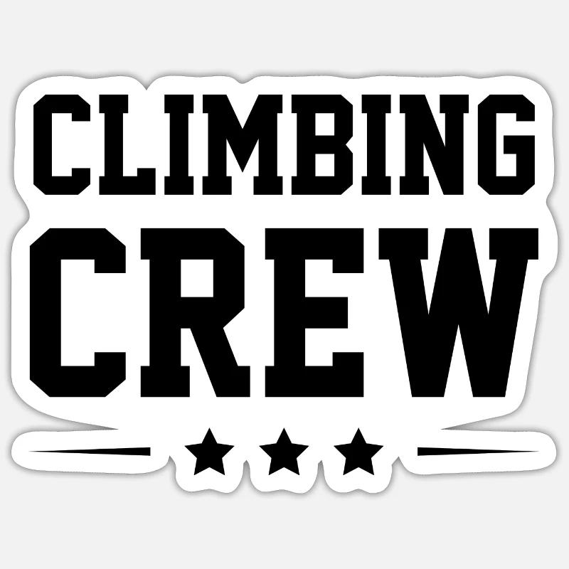 Climbing Crew - Sticker size S (10 x 10 cm) - white matte
