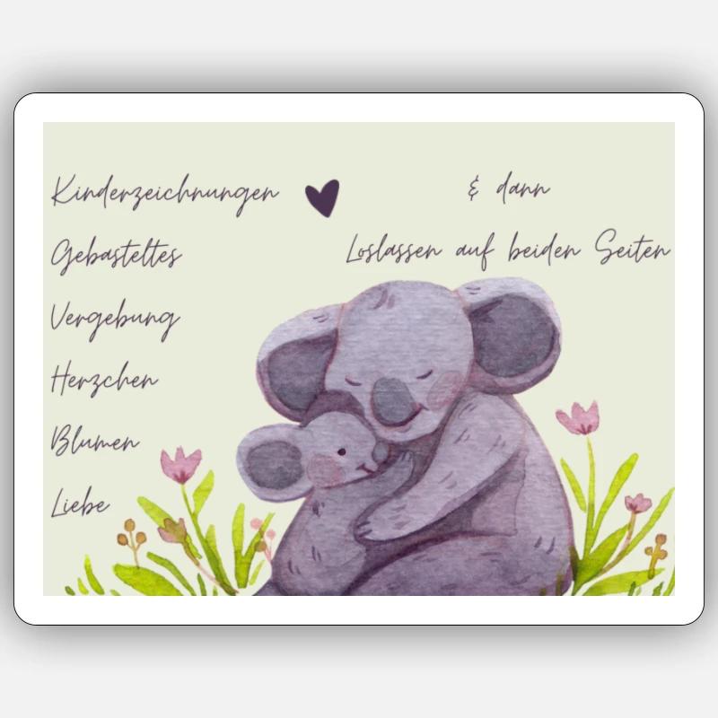 Muttertag Sticker Größe S (10 x 10 cm)