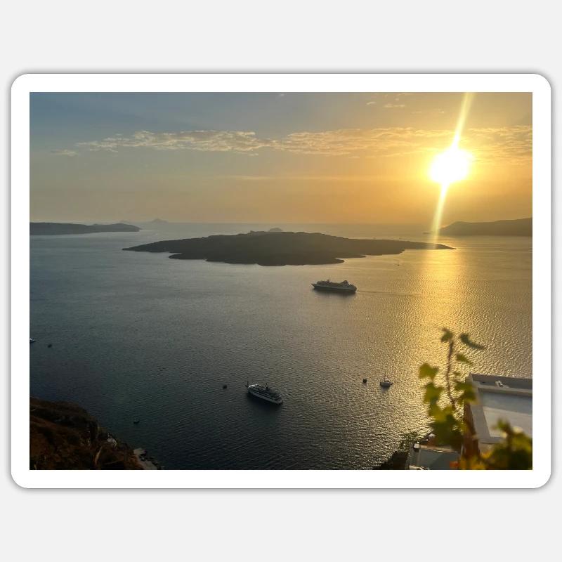 Santorini Look - Sticker size S (10 x 10 cm) - white matte