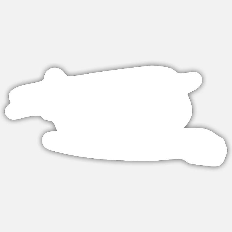 Abstraction blanche comme neige Sticker taille S (10 x 10 cm)