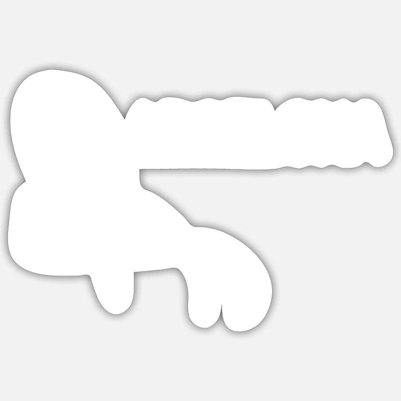 T-shirt décontracté de Barcelone - Sticker taille S (10 x 10 cm) - blanc mat