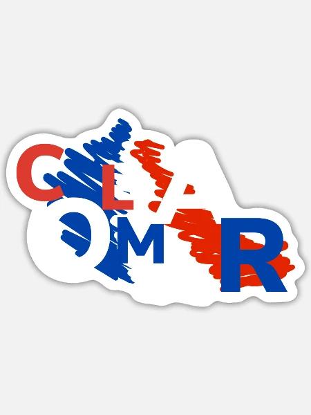 Schöne Geschenkidee für Baby aus Colmar - Sticker Größe S (10 x 10 cm) - Mattweiß