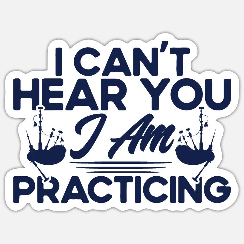 Musique de cornemuse Cornemuse écossaise Sticker taille S (10 x 10 cm)