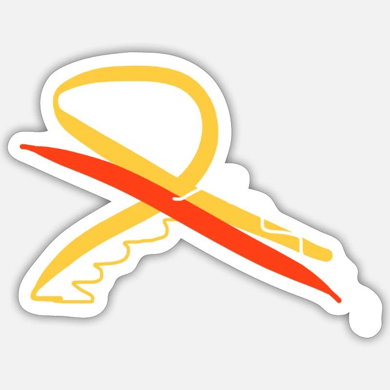 Sweeping abstractness - Sticker size S (10 x 10 cm) - white matte