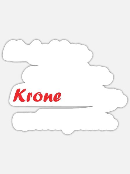 hinfallen, aufstehen, Krone richten, weitergehen - Sticker Größe S (10 x 10 cm) - Mattweiß